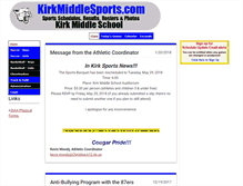 Tablet Screenshot of kirkmiddlesports.com